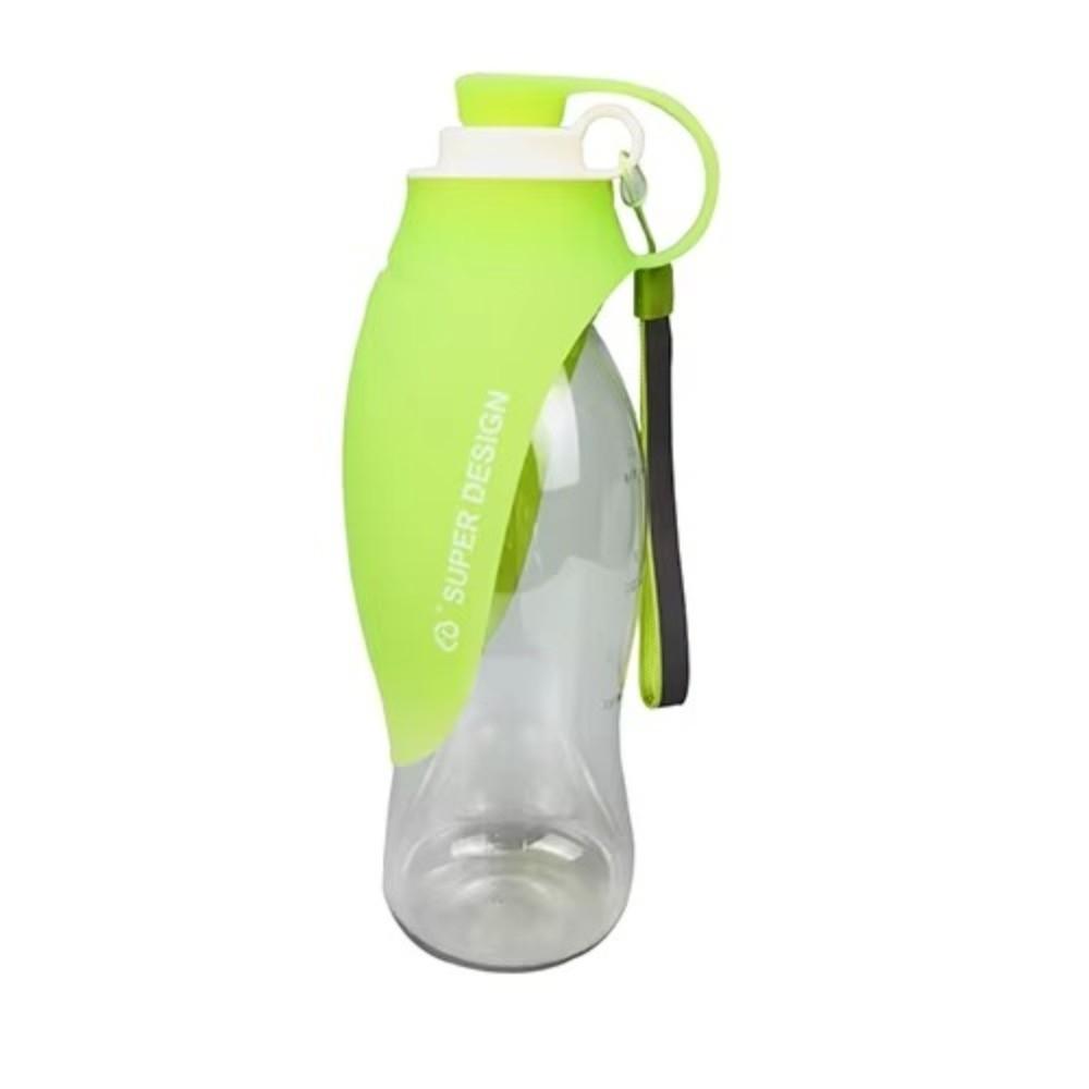 

Silicone Dog Water Bottle Leaf-shaped Foldable Dog Water Dispenser Spill-proof 580 ML Dog Drinking Water Cup Pet Walking зелёный