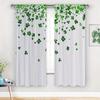 Digital Printed Curtains with Four Leaf Clover Design, Stylish Window Drapes for Living Room Bedroom Home Decoration