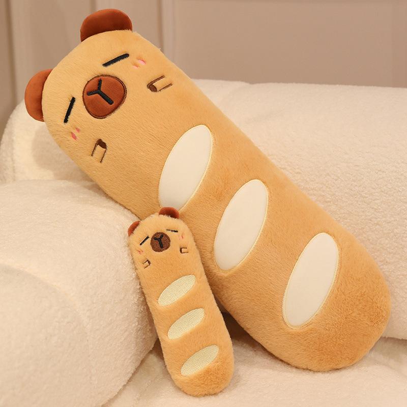 Creative Capybara Baguette Pillow Plush Toy Doll Kapibara Doll Home Pillow Muppet Doll