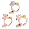 Yousheng Hasen-Stirnband Weicher Plüsch Breiter Rand Verdickter Kern Bequeme Passform Haarreif 3D Hase Karotte Make-up Gesichtswasch