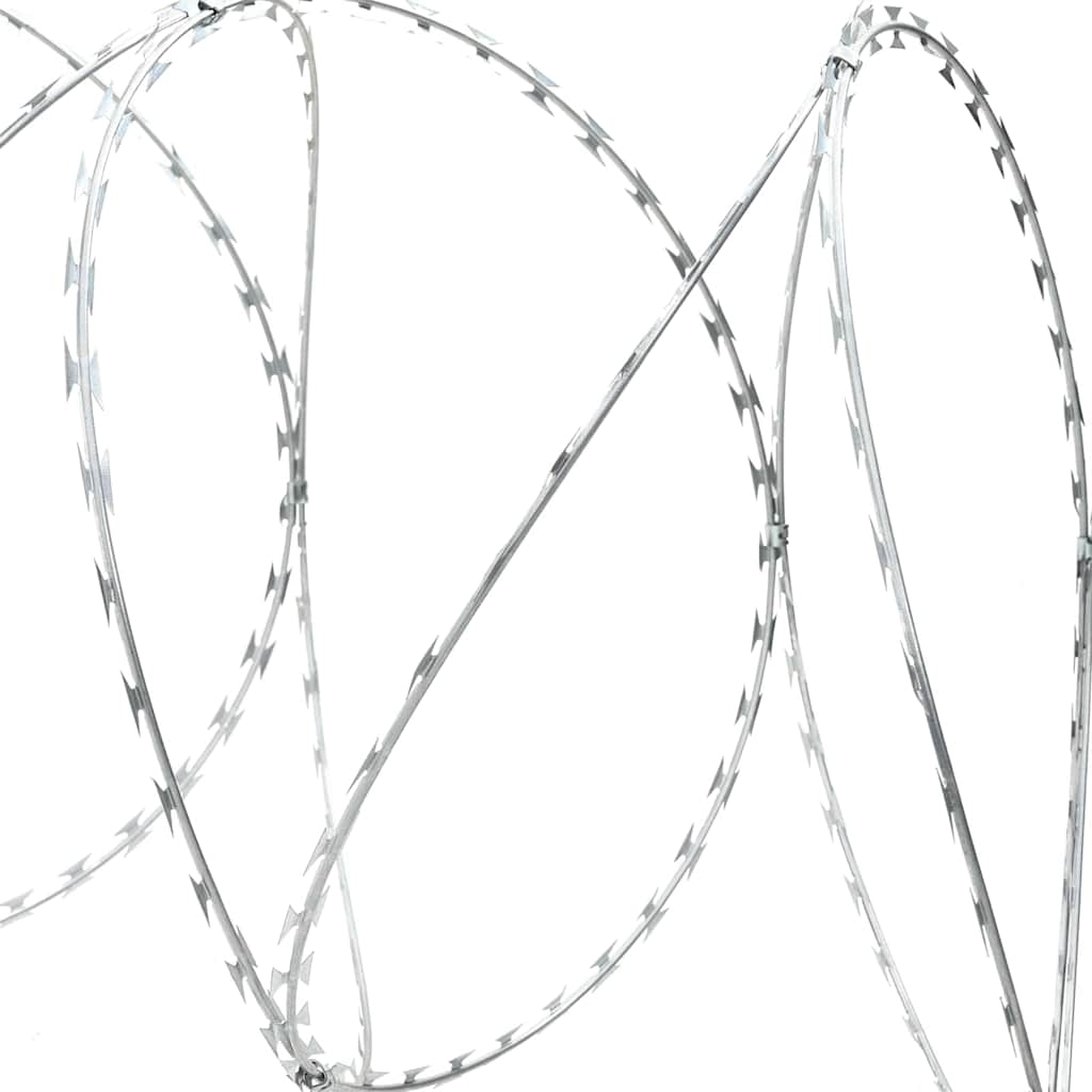 Razor Wire Silver 5000 x 1.9 cm Galvanized Steel