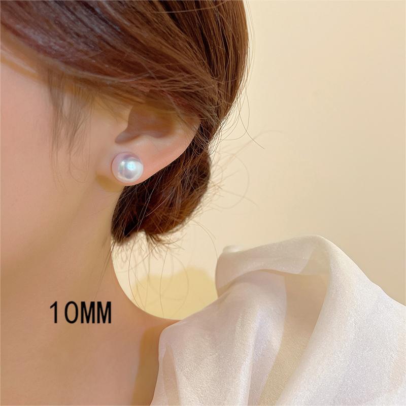 2025 Silver Needle Zircon Pearl Earrings: French Retro Light Luxury Studs for Women
