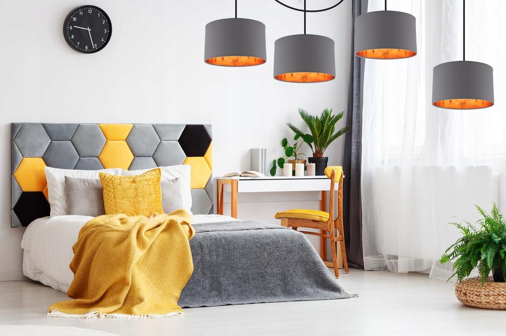 Spider Hanging Lamp Chandelier Golden Center Led
