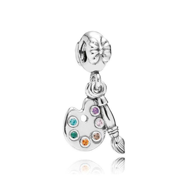 New Drawing plate Christams Apple Beads Fit Fashion Charms 925 Sterling Silver Bracelet Jewelry Women Acessories Diy