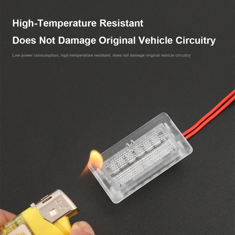 For Tesla Model Y Juniper 2025 Interior Footwell Lights Model 3 Highland Ultra-Bright Car LED Trunk Puddle Door Ambient Bulbs