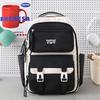 Large Capacity Backpack Student Lightweight Schoolbag Color Contrast Backpack