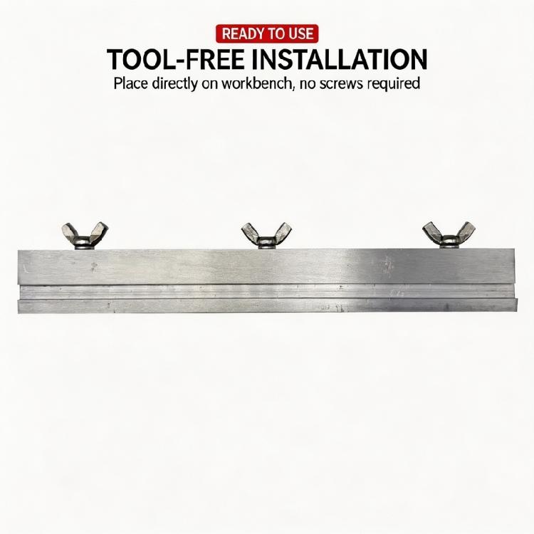 Jeweler Workpiece Holding Clamp Fixture for Engraving and Stamping, Manual Wing Nut Grooved Bar Tool for Jewelry Work