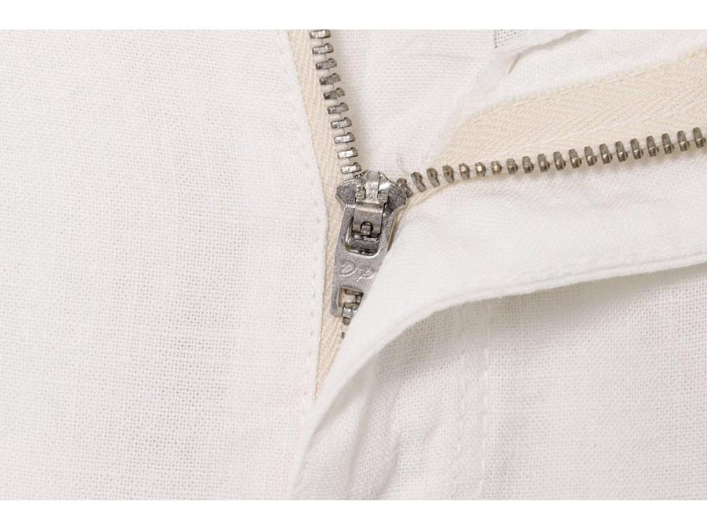 Women's 2025 Summer Vacation Buckle Top & High Waist Ramie Pants Set