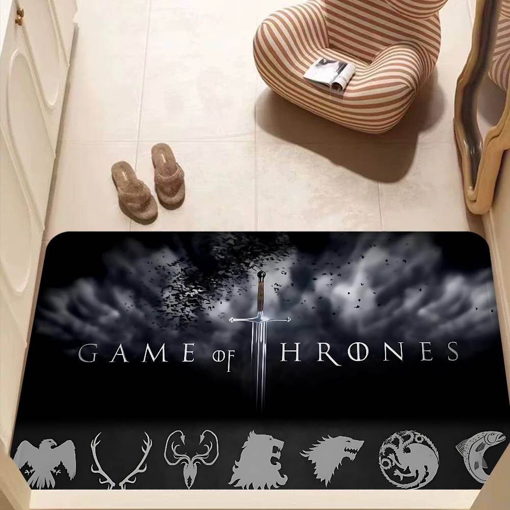 Popular TV Series G-Game Of T-Thrones Room Mats Anti-slip Absorb Water Long Strip Cushion Bedroon Mat Household Carpets