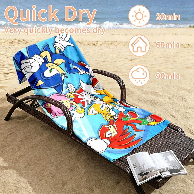 Sonic Beach towels also serve as bath towels summer essential a musthave for the outdoors the beach and the pool
