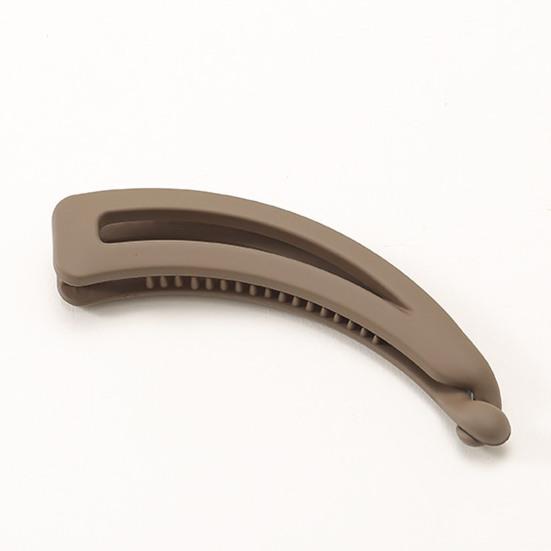 Big Hairpin Fine Workmanship Charming Compact Solid Color Banana Vertical Hair Barrette for Party