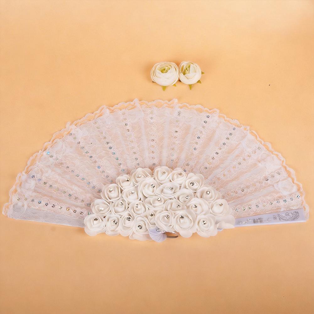

Lace Wedding Fan Bridal Handheld Fan Western Style Creative Decoration Bride Wedding Accessories Home Decor Gift for Wedding