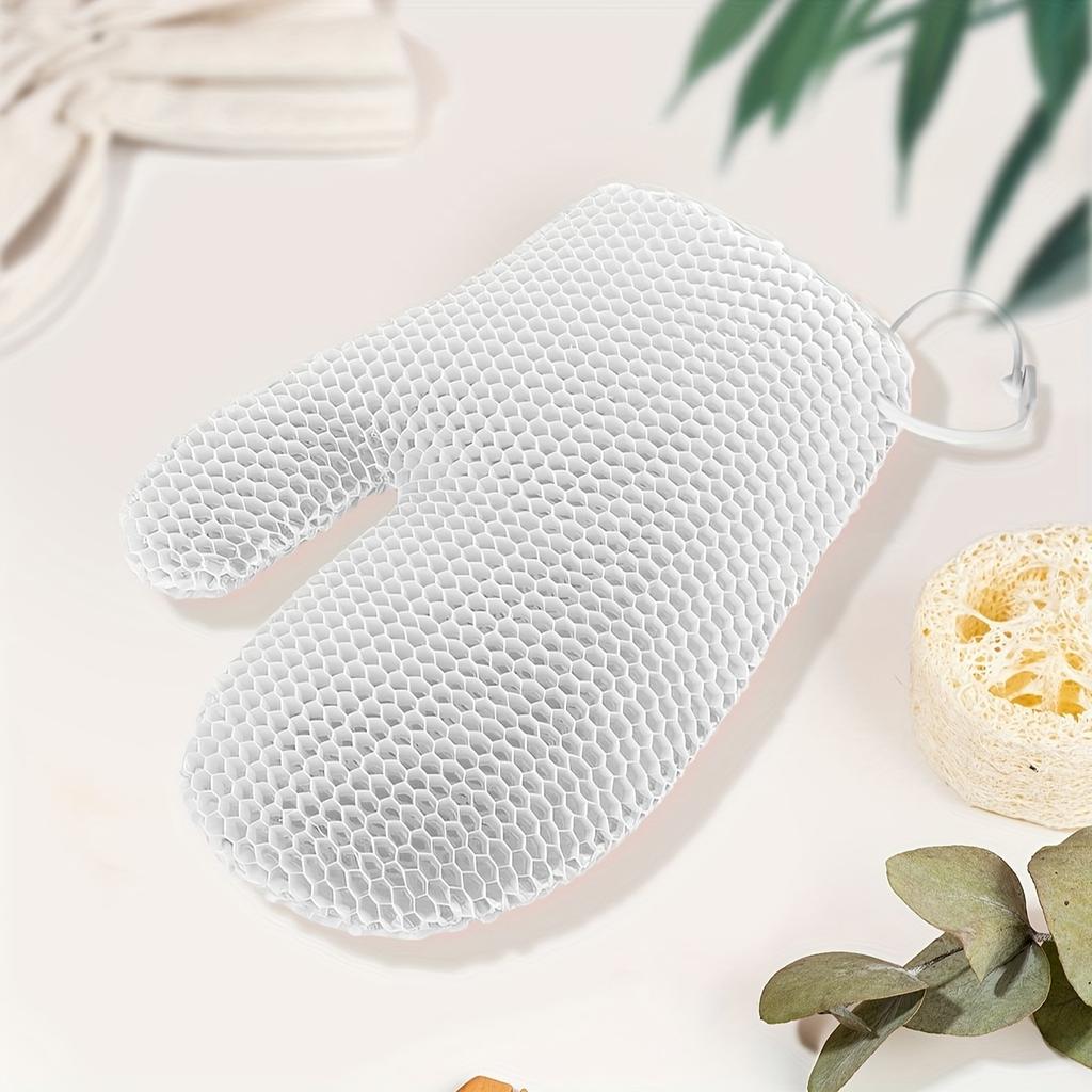 TPU Exfoliating Scrub Glove, Honeycomb Structure, Quick Drying, Essential Bathroom Body Care Accessory