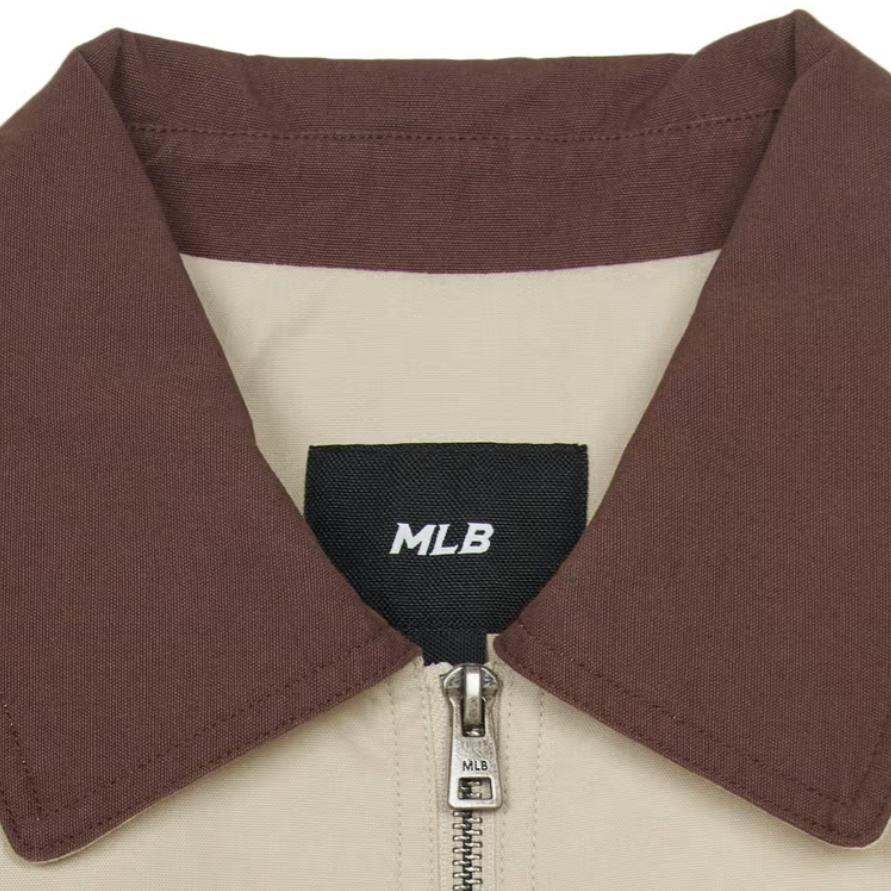 New MLB New York Yankees Jacket Unisex Linen Sandy Brown 3AJPB0351-50SAM
