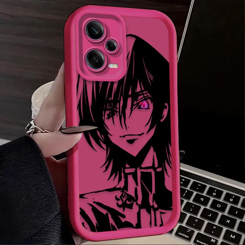 Anime CODE GEASS Lelouch Soft Case For Xiaomi Redmi Note 13 14 12 11 Pro Plus 5G 12S 11S 10S 10 9 Redmi 14C 13C 12C 12 4G A3 A3X