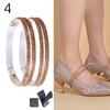 New Women Shoeslaces for High Heels Shoes Decorations Buckle Lazy Shoelaces Elastic Band Anti Falling Heel Non-Slip Belt Strap