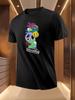 Graphic - Light Yellow Regular Fit Tee with Bold Lettering T-shirt
