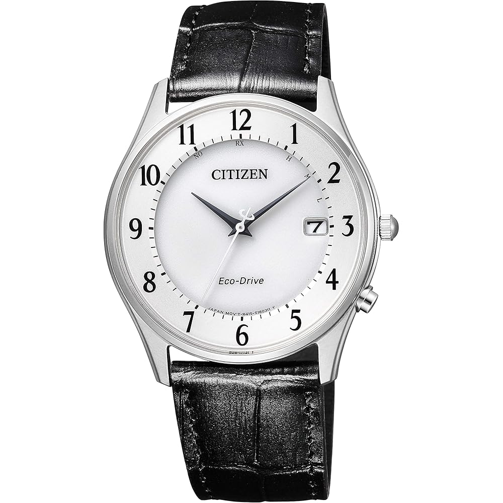 

Мужские часы CITIZEN, CITIZEN COLLECTION, Радиоуправляемые часы с питанием от света Eco-Drive AS1060-11A, Кожаная ремешок, Белый