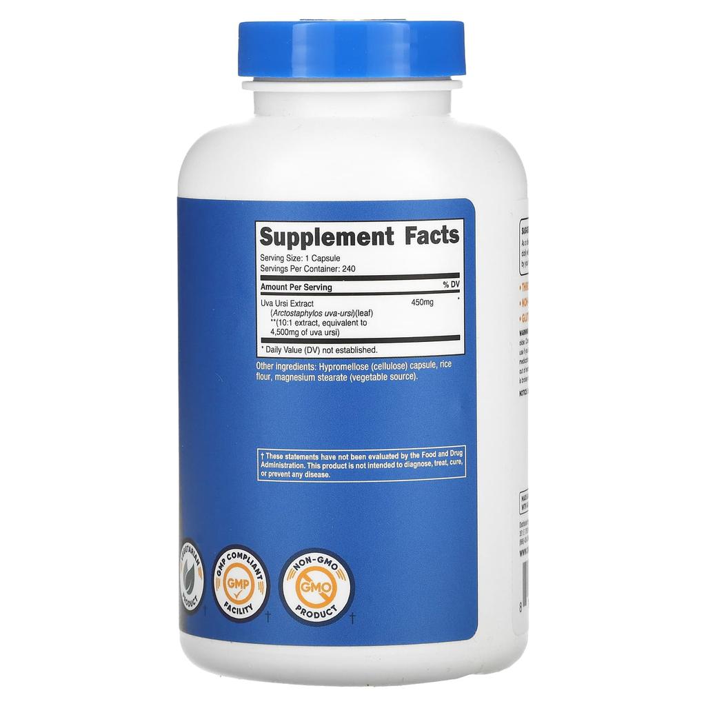 Uva Ursi, 4,500Mg, 240 Capsules