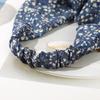 AWAYTR Crashed Flower Headband Rubber Hair Scarf Bands for Women Party Headwear Floral Print Bandana Turban Hairband Headpiece