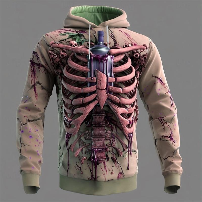 

New Skull Graphics Hoodies For Man 3D Print Fashion Unisex Sweatshirt Winter And Autumn Hip Hop Oversized Casual Clothing Hoody 4XL