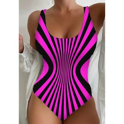 2024 Nové jednodílné sexy plavky s vysokým pasem Dámské tenké a konzervativní plavky velké velikosti Plážové plavky Bikiny