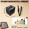 F26C Insulated Coffee Cup Bag Capacity 4 Bottles Adjustable Compartments Foldable Designs Shoulder Strap
