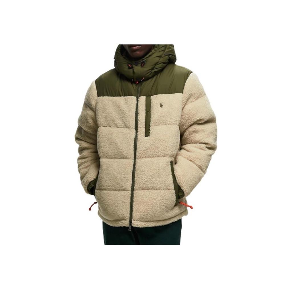 Polo Ralph Lauren Color Block Hooded Zip-Up Long Sleeve Jacket Men Jacket Green 710907559-002