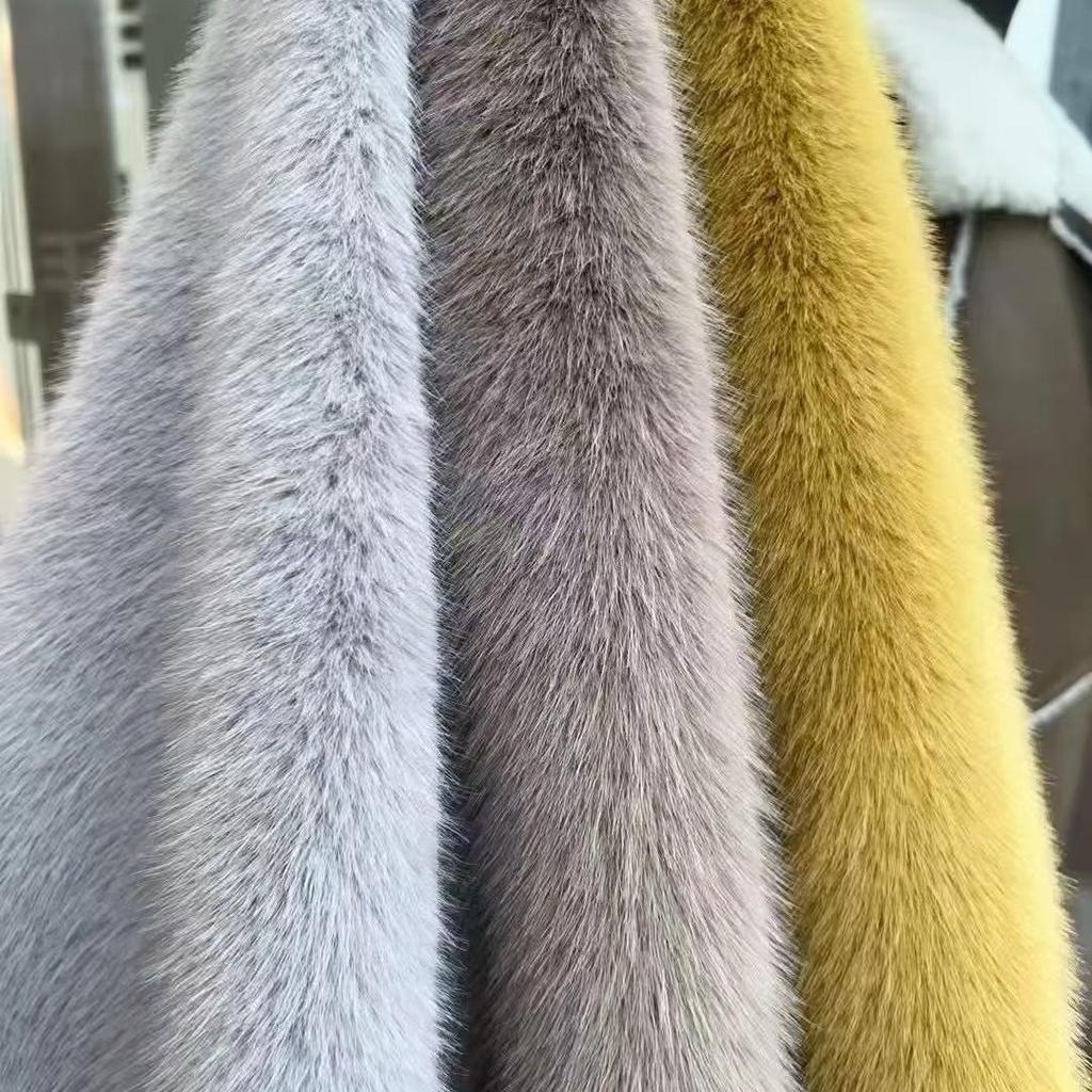 Ferret Velvet High-Density Faux Mink Fur Fabric for Autumn/Winter Coats and Textiles