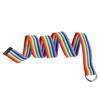 Nylon Men Belt Long Canvas Waist Belt Retro Rainbow Canvas Belt  Student