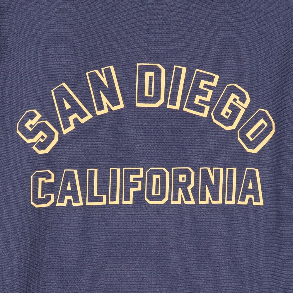 Champion Langarm Rundhals Grafik REVERSE Dunkles Herren-Sweatshirt, 11,5 oz, Fleece-gefüttert, Print, WEAVE®, Marineblau, C3-A022