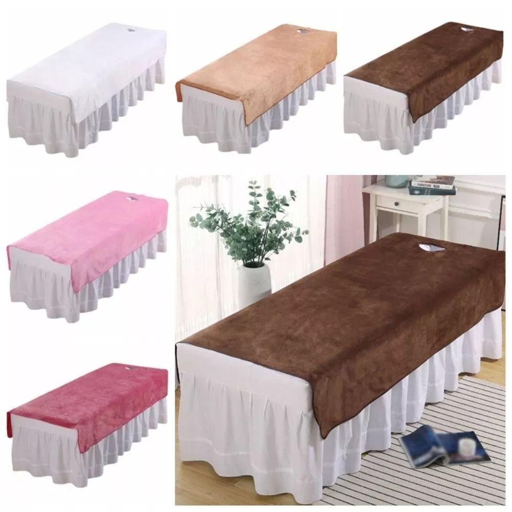 Comfortable SPA Bedspread with Face Hole Beauty Massage Table Cover  Beauty Salon  Accessories