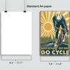 Vintage Bicycle Race Posters Decor Metal Tin Signs Plaque Retro Metal Poster Wall Decorative for Garage Man Cave