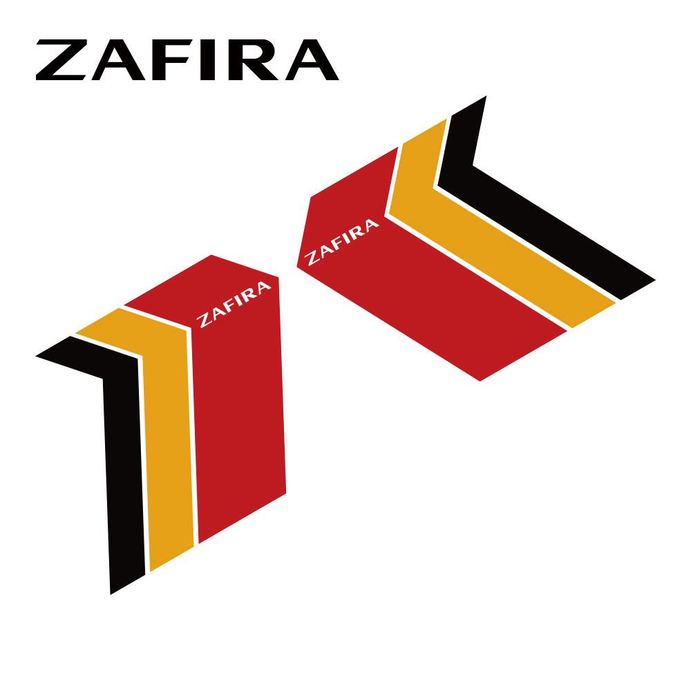 2pcs Car 3 Color Stickers For Opel Astra Corsa ignia Opc Vectra Zafira Grandland Meriva Mokka Crossland X Auto Accessories