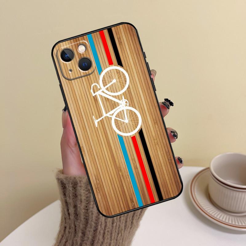 Mountain Bike Cycling Phone Case For iPhone 16 Pro Max 14 13 12 11 15 17 Pro Max mini Plus 16e 17 Air Cover Funda