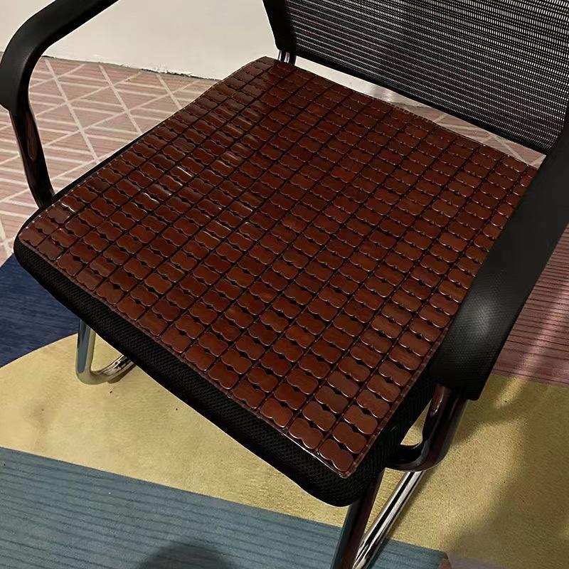 Non-Slip Bamboo Mahjong Seat Cushion for Car, Office, Dining, and Sofa