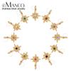 EMANCO Creative Stainless Steel Star Shiny Colorful Rhinestone Charms Making Women DIY Necklace Bracelet Earrings 48 Hours Shipp