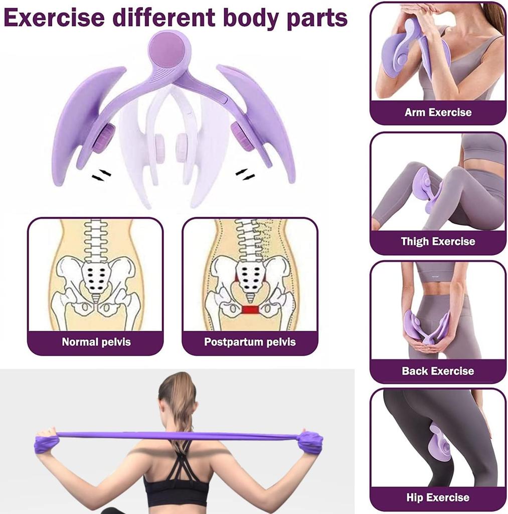 1pc Pelvic Floor Muscle Trainer, Multifunctional Thigh Exerciser, For Postpartum Recovery, Body Shaping, Leg & Butt Training