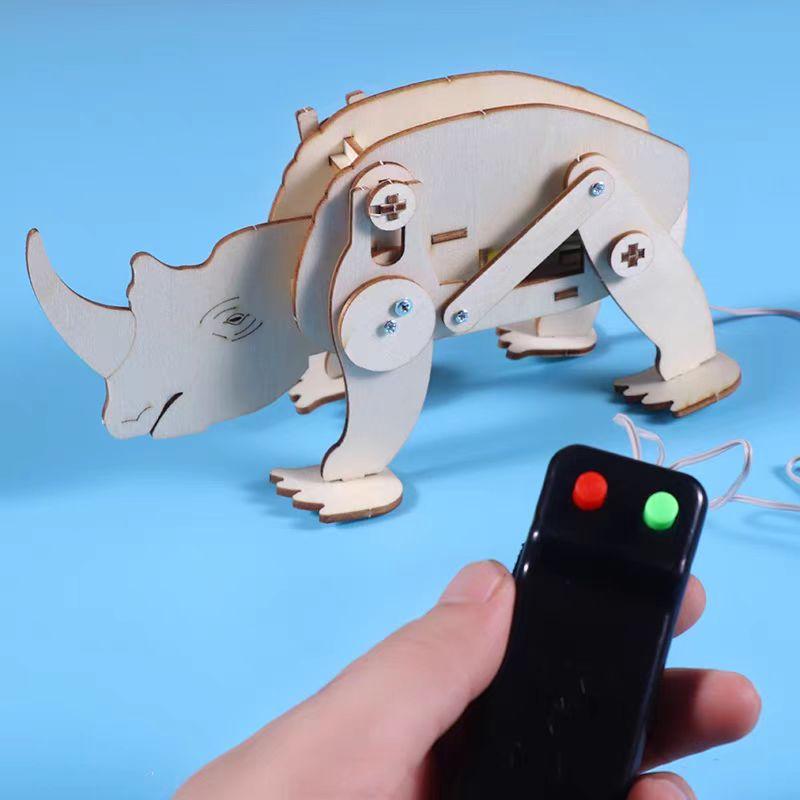 Remote Control Rhino Science Kit: DIY STEAM Invention for Kids