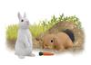 TAKARA TOMY Rabbit White Species Lop Animal Dinosaur Realistic Moving Figure Toy Ages 3 and Up Passes Toy Safety Standards ST Mark Certification ANIA