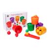 Early Education Sorting Cup Clamp Toy With Fruits Vegetables Figure For Fine Motor Development And Cognitive Skill