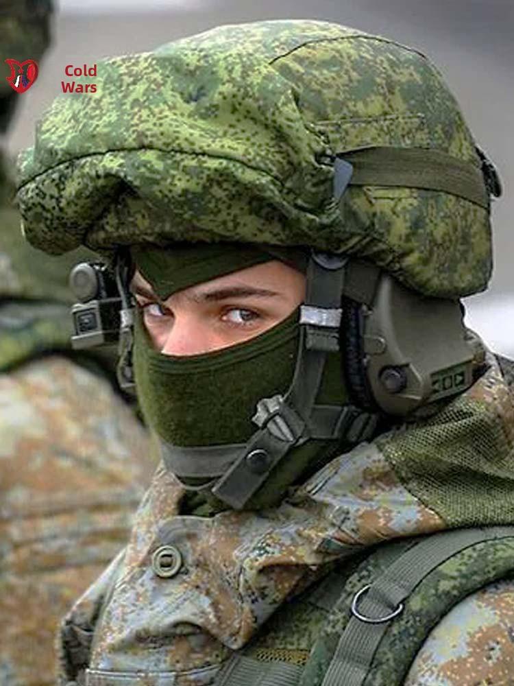 

Cold War Era Replicated Russian Military 6B47 Tactical Helmet Camouflage Small Green Man Bulletproof Helmet Unisex Outdoor Ca...
