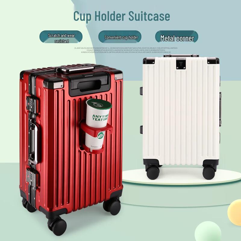 HYX Business Vertical Stripe PC Hard-shell Suitcase