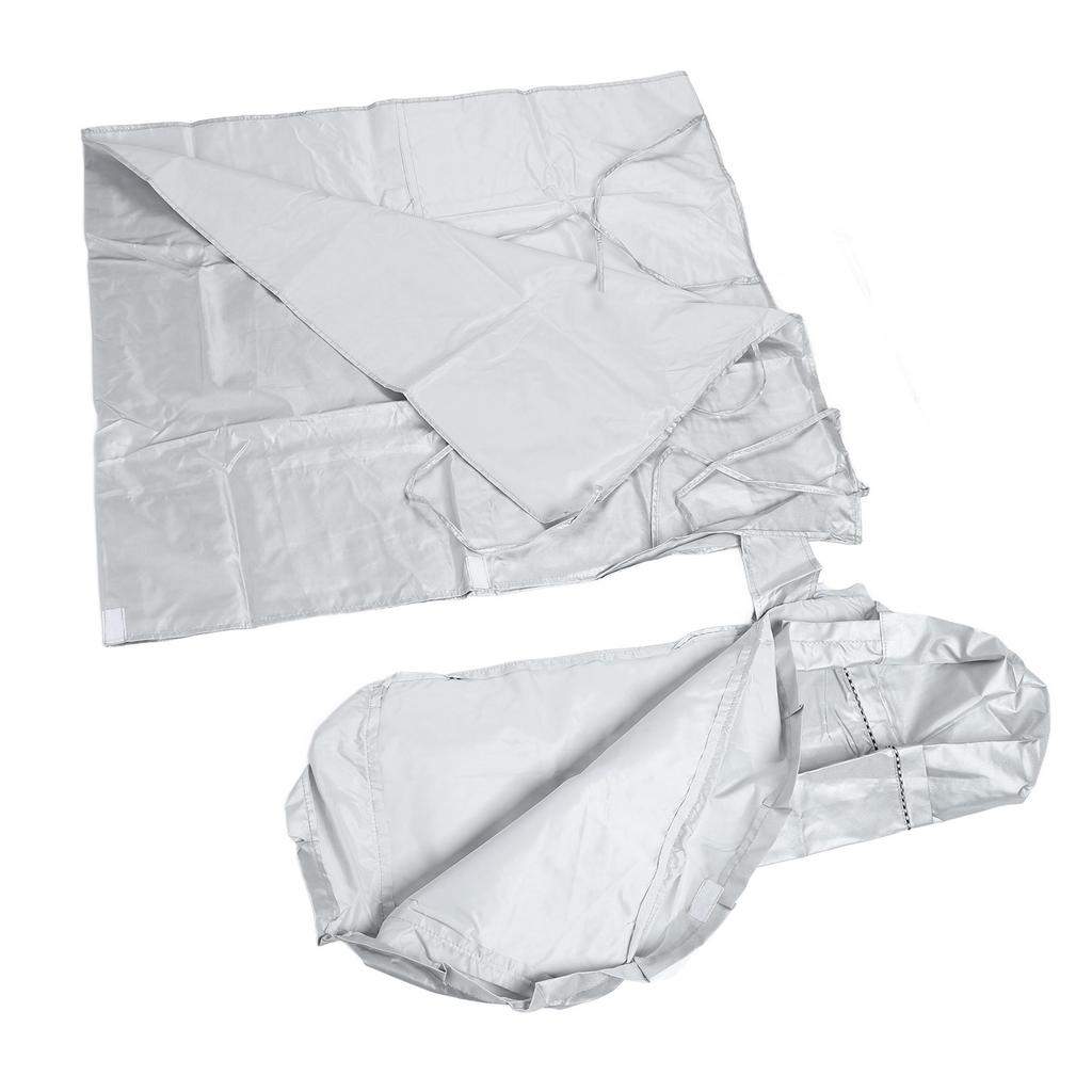 Washing Machine Cover Waterproof Sunscreen Dustproof Durable Thickened Washer Cover for Home Kitchen Laundry Silver