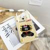 Cute Cartoon Dopamine Knit Crossbody Phone and Coin Bag