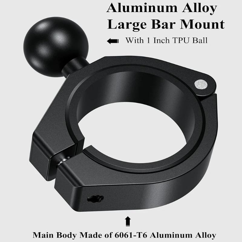 Aluminum Alloy 1 inch/ 25mm Ballhead Mount Base Motorcycle Bicycle Handlebar Rearview Mirror Bracket Holder Adapter Clamp Base