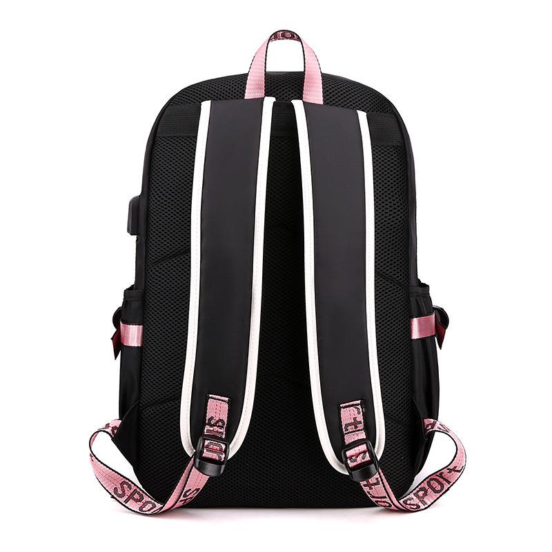 Travel Bag Sports Bag Student Schoolbag Backpack Usb Charging Bag Straykids Large Capacity Bag