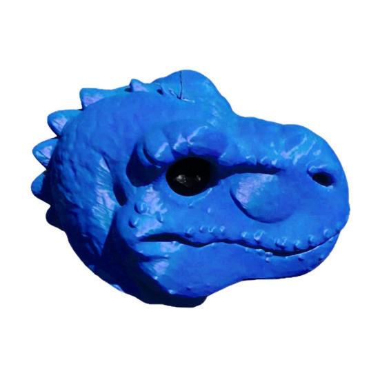 Dinosaur Head Squirrel Feeder, Funny T-Rex Squirrel Feeder, Outdoor Hanging Squirrel Nut Feeder for Chipmunks, Backyard Garden Decor синий