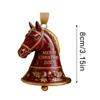 Christmas Ornaments Seasonal Decor Festive Keepsake Handmade 3D Horses Bells For Friends Family Holiday Indoor Outdoor Wall