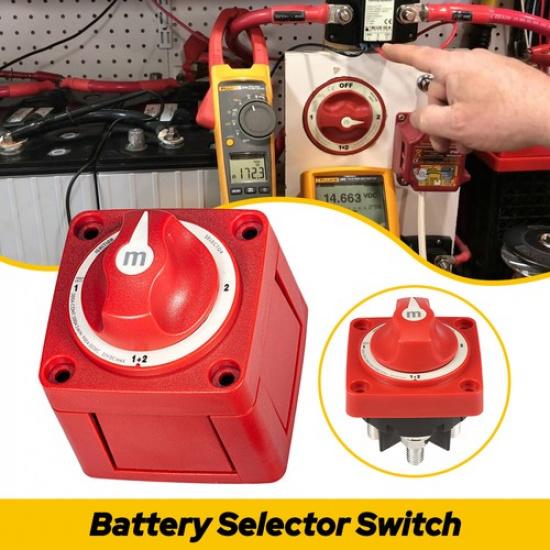 6007 M-Series Mini Dual Battery Switch Selector 4 Position Marine Boat US EOA